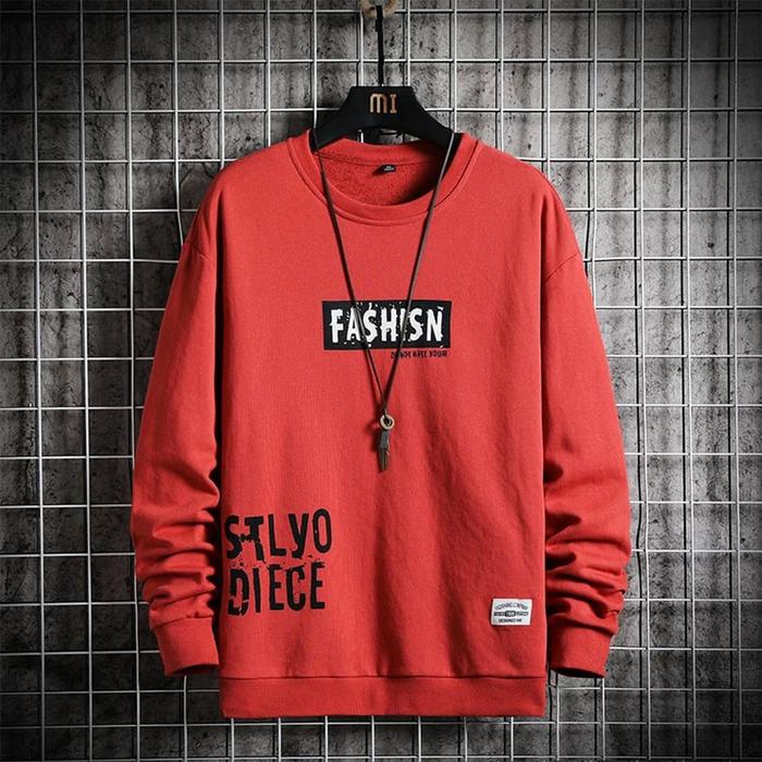 Gambar sweater pria korea crewneck turtleneck keren trendy outwear hangat 17 - Merah, M dari Arsadiba undefined Tokopedia