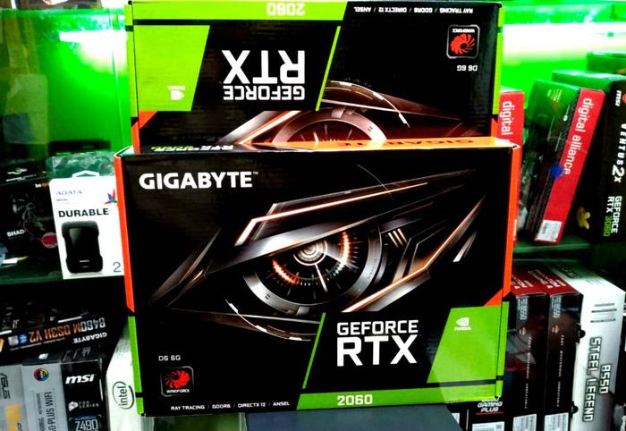 Gigabyte Rtx 2060 6gd Rev20 Vga Geforce Rtx2060 6gb Ddr6 192bit Dua - Main Image