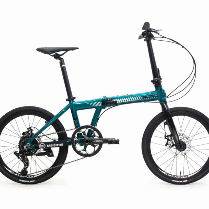 Gambar Sepeda Full Bike Lipat Thrill Thabibito Catapult ELITE 20" 451 - Hijau dari Tepat Bike Jogja undefined Tokopedia