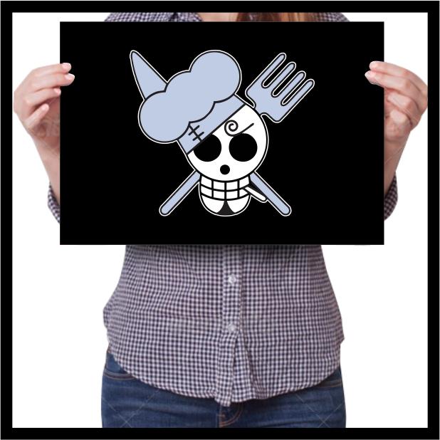 Gambar Poster Anime Terlengkap A3 - Poster Logo Bendera Bajak Laut One Piece - Sanji dari Nostalgia Merchandise undefined Tokopedia