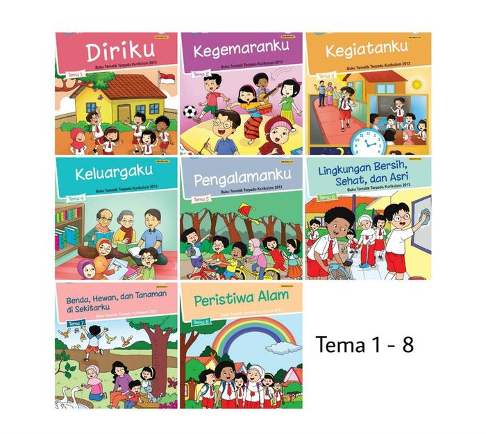 Jual Buku Tema / Tematik Kelas 1 SD/MI Semester 1&2 K13 Edisi Revisi ...
