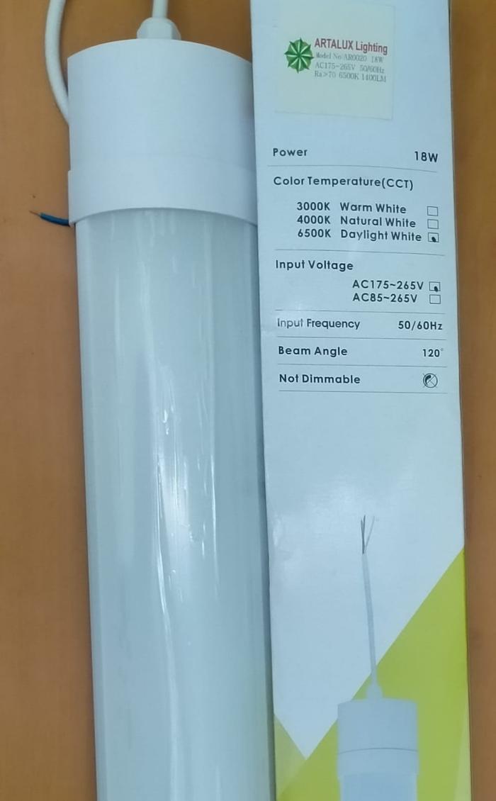 Gambar KAP LAMPU TL LED WATERPROOF PUTIH IP65 - 18Watt dari Kenangan Listrik undefined Tokopedia