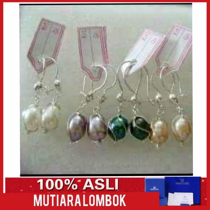 Gambar Anting Perak Mutiara Asli Anting Mutiara Lombok Perhiasan Anting Perak - peach dari kilaumutiaralombok undefined Tokopedia