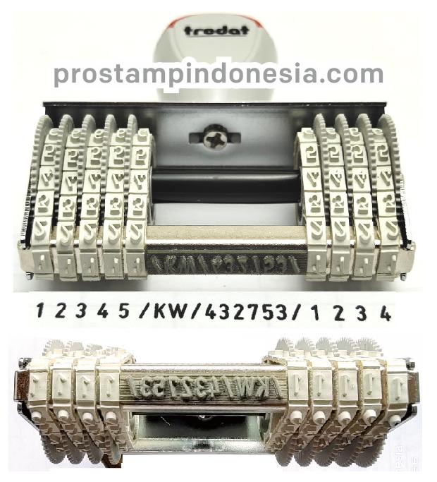 Gambar Custom Stempel Angka diganti Huruf untuk stempel Trodat - 4mm dari PRO STAMP undefined Tokopedia