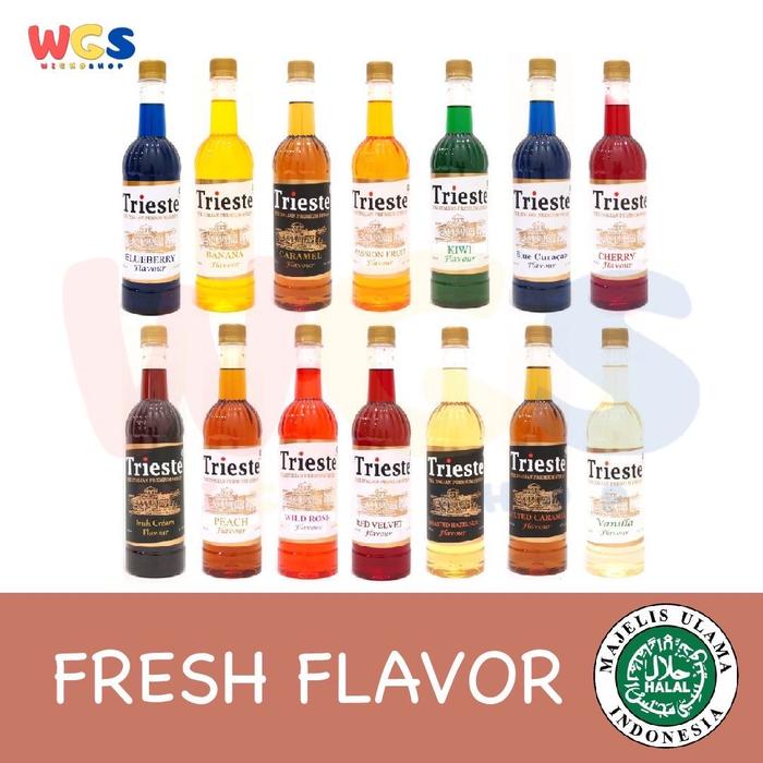 Gambar Syrup Trieste Premium - Varian Fresh Flavour - 650 ml - Syrup Trieste dari WIGHOSHOP undefined Tokopedia
