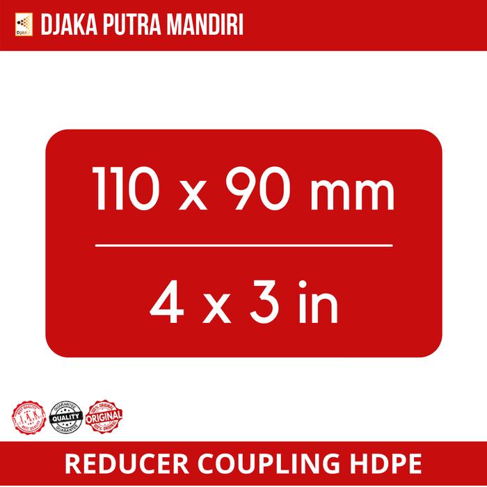 Gambar SAMBUNGAN PIPA HDPE - COUPLING REDUCER PIPA HDPE 4 INCHI - 110 x 90 dari Djaka Putra Mandiri undefined Tokopedia