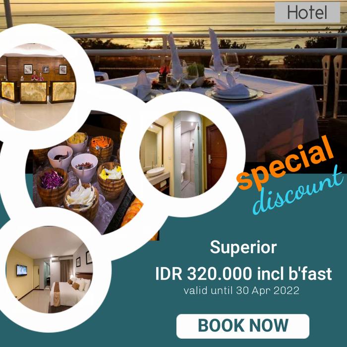 Gambar Kutabex Beachfront Kuta Bali - Superior incl Bfast dari TravelYuk undefined Tokopedia