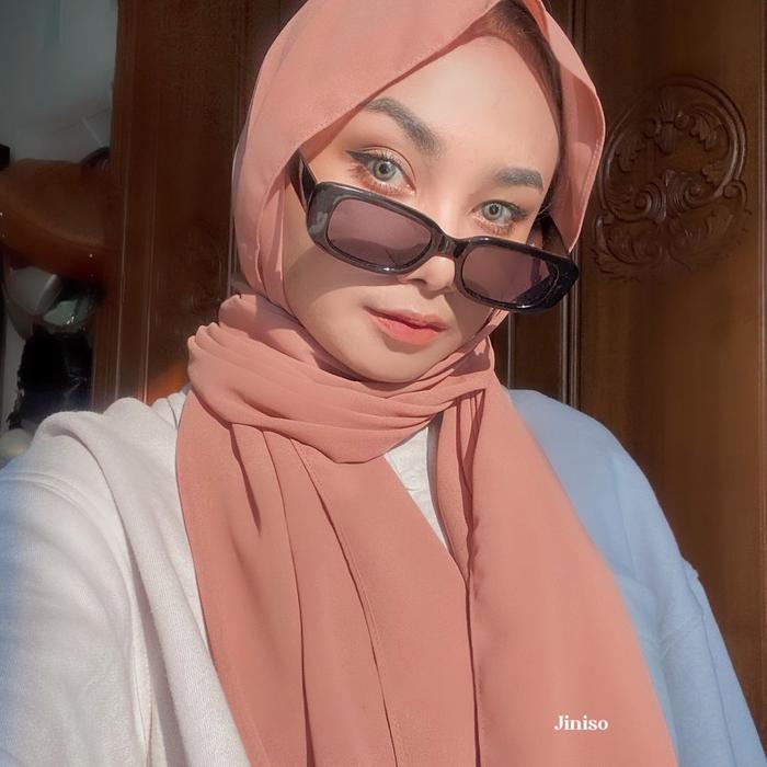 Gambar JINISO - Aura Jane Mauve Active Hijab Pashmina Shawl - PASHMINA POLOS dari JINISO JEANS undefined Tokopedia