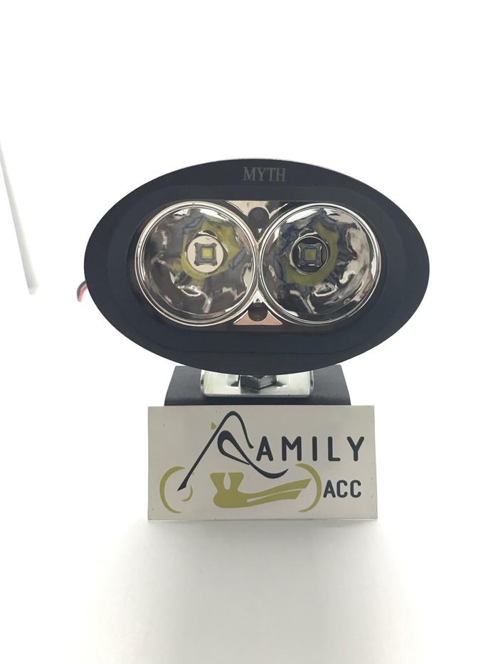 Gambar Breket Dudukan Lampu Rx King + Lampu Tembak Teropong Owl Oval 2 Mata - Putih dari Family Line undefined Tokopedia