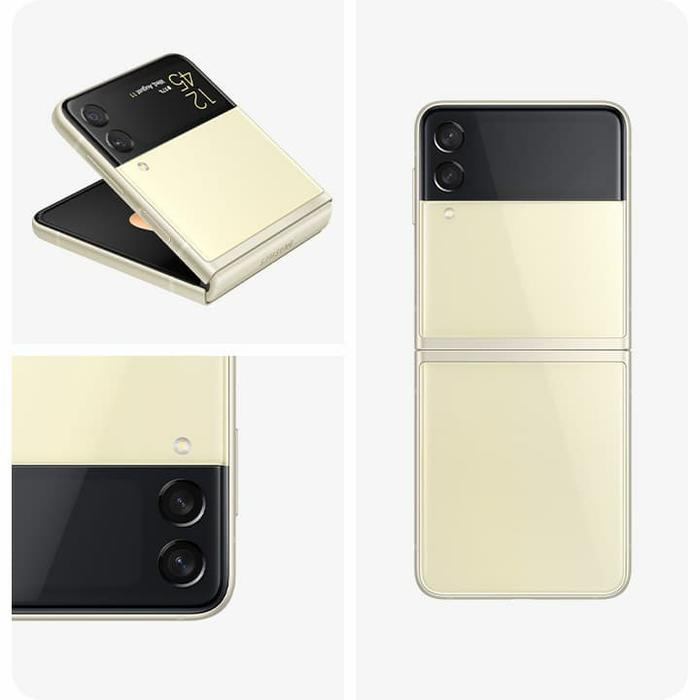 Gambar samsung galaxy z flip 3 5g - Cream, RAM 8GB | 256GB dari M TWO STOREE Kota Batam Tokopedia