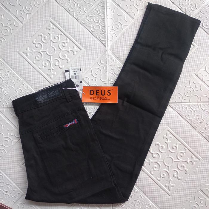 Gambar celana chino panjang pria slim fit - Hitam, 31 dari rumahsyila undefined Tokopedia