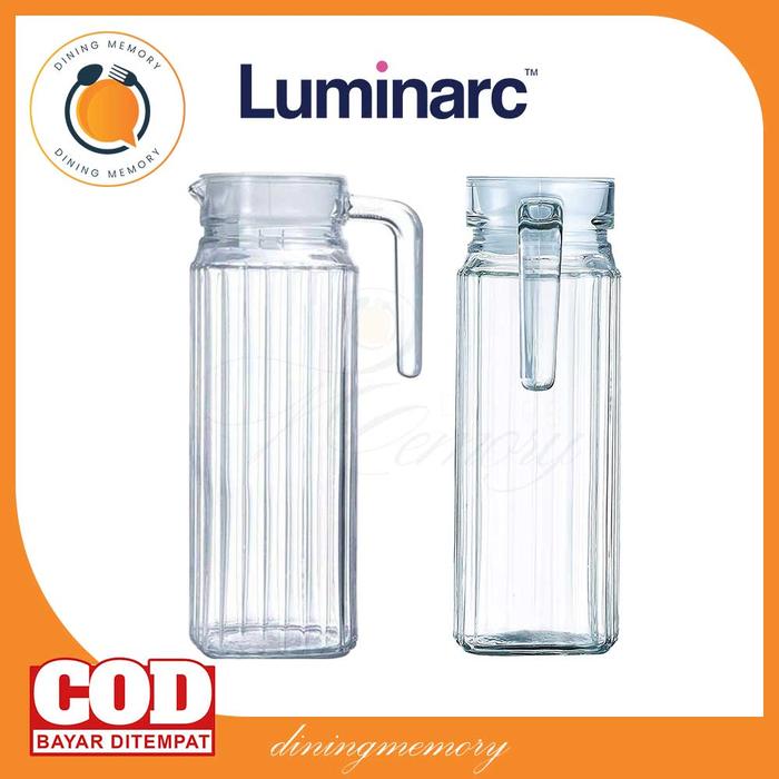 Gambar Luminarc Teko Quadro Pitcher Water Jug per Pcs - 1100ml dari DiningMemory undefined Tokopedia