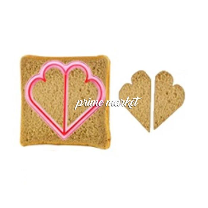 Gambar Cetakan Roti Tawar Sandwich / Cetak Mold Kue Roti Bento Pemotong Roti - Love dari Prime Market_NEW undefined Tokopedia