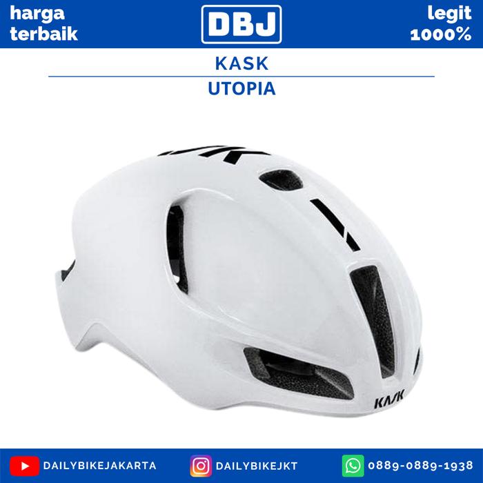 HELM SEPEDA KASK UTOPIA HELM SEPEDA ROADBIKE ASHBLACK|S