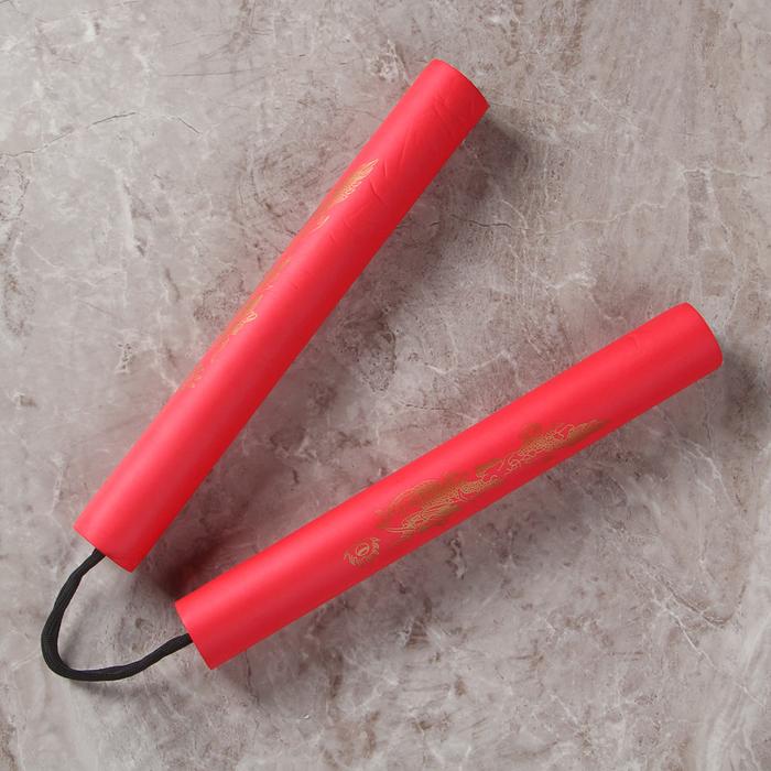 Gambar Nunchaku Foam 25cm Untuk Latihan Bahan Busa Dengan Tali Spons - Merah dari Abeeing undefined Tokopedia