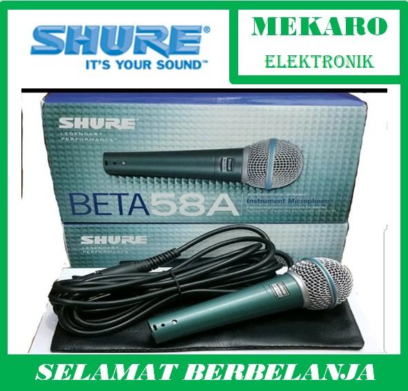 Gambar Microphone Kabel Shure beta 58A dari Mekaro(elektronik) undefined Tokopedia