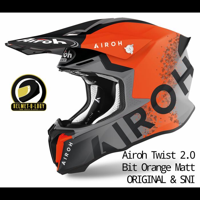 Jual Airoh Twist 2.0 Bit Orange Matt Helm Motocross Trabas ECE SNI - Kota  Depok - Helmet-O-Logy | Tokopedia