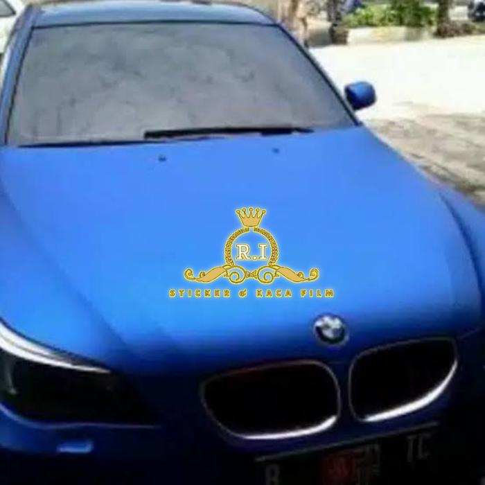 Gambar [LEBAR 122CM] Sticker Putih Glossy Skotlet Mobil Motor Car Wrapping - biru doff dari Sticker R.I undefined Tokopedia