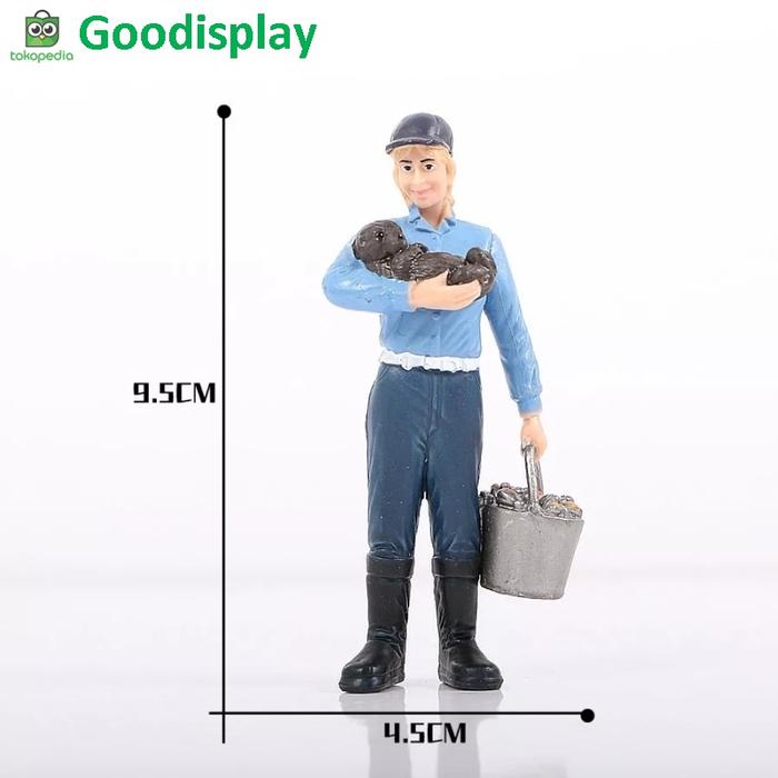 Gambar aneka mainan figure miniatur orang patung dekorasi hewan animal keeper - 6 dari Goodisplay undefined Tokopedia