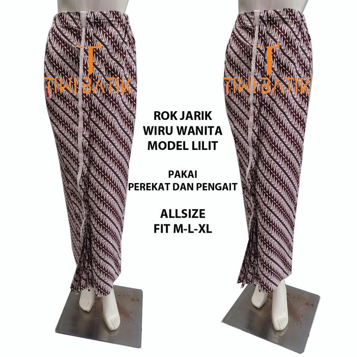 Gambar Rok Wiru Jarik Lilit Wanita Adat Jogja - Parangklitik, All Size dari Tiwi Batik undefined Tokopedia