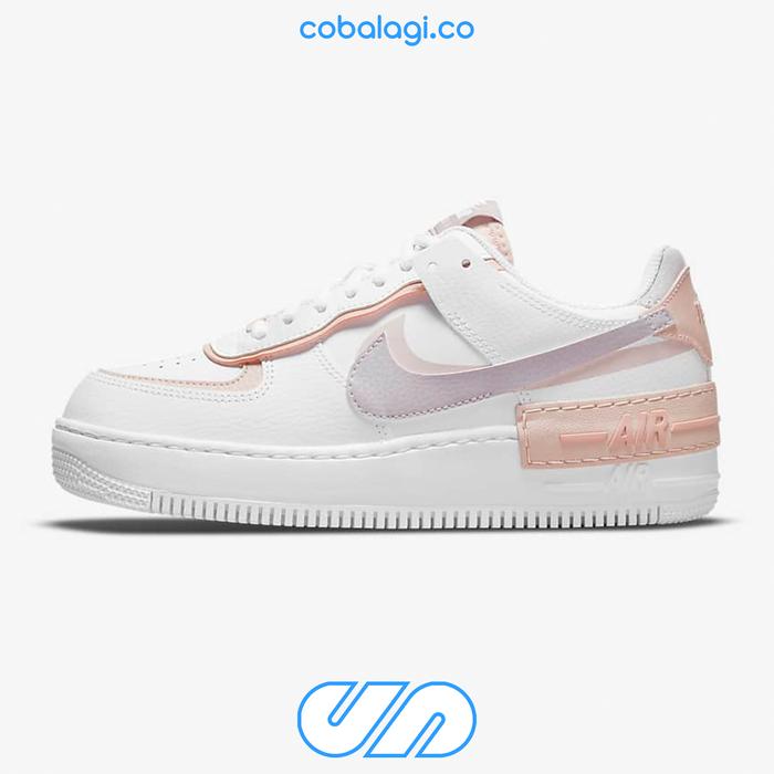 NIKE Air Force Shadow White Pink Oxford Rose Amethyst Ash Womens
