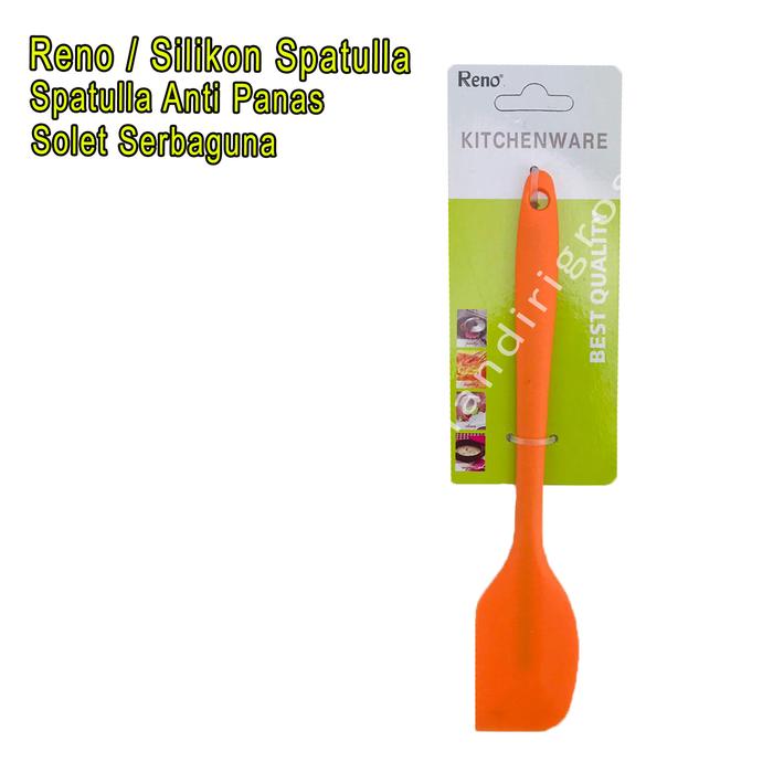 Gambar Silikon Spatulla *Reno * Spatulla Anti Panas * Solet Serbaguna - Orange dari MD mandiri undefined Tokopedia