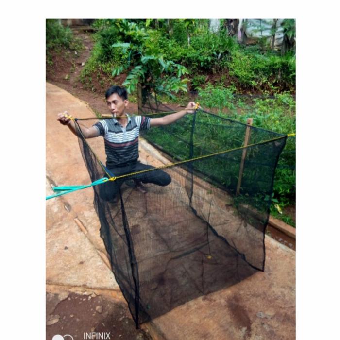 Gambar Keramba Ikan Jaring Kotak ikan Kecil 1x1x1 Karamba Ikan Siap Pakai dari Vanjavastore2211 undefined 5 Tokopedia