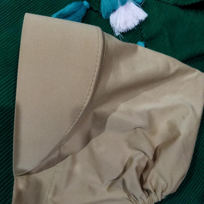 Gambar ciput antem marsya pad busa - coklat susu dari Hijabbyaulia undefined Tokopedia