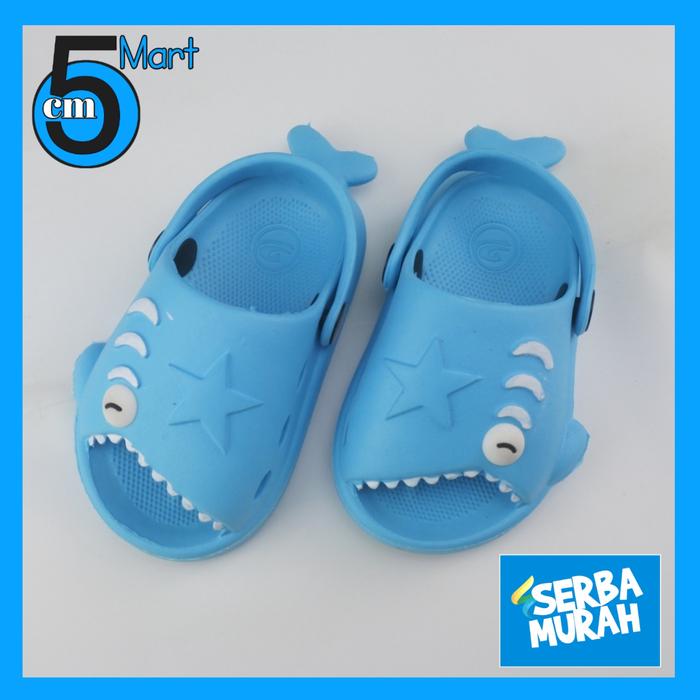 Gambar DLX 371E - Sandal Anak Baby Shark Hiu / Sandal Baim Slot lucu - Biru Muda, 25 dari 5cm Mart undefined Tokopedia