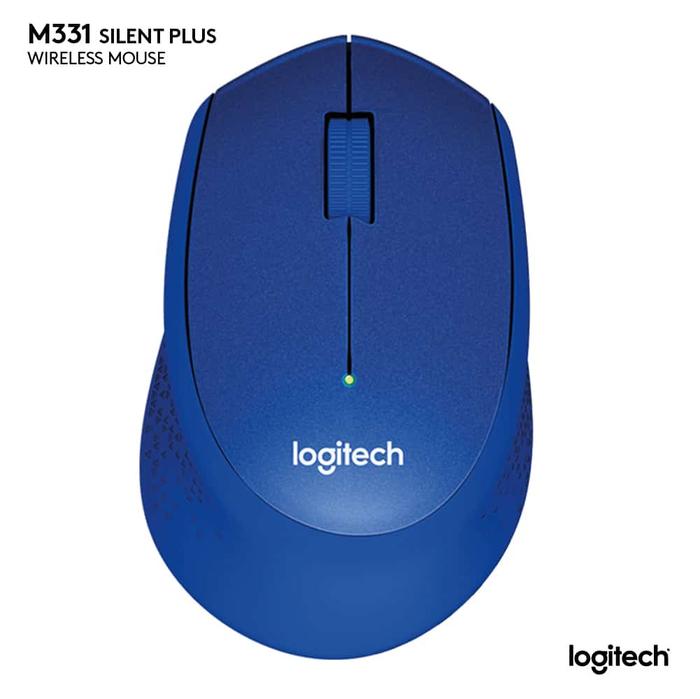 Gambar Mouse Logitech Silent M331 - Biru dari Prologic Computer undefined Tokopedia