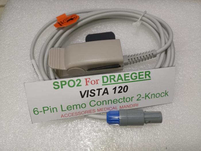 Gambar SpO2 DRAEGER VISTA 120 / SpO2 DRAGER VISTA 120 - ADULT dari Accessories Medical Mandiri undefined Tokopedia