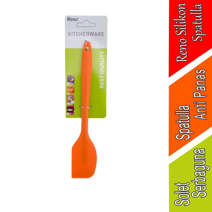 Gambar Silikon Spatulla - Spatulla Anti Panas -Reno - Solet Serbaguna - Orange dari SUPERGORUHAM undefined Tokopedia