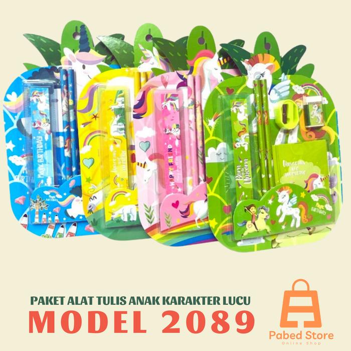 Gambar Paket Alat Tulis Anak Karakter Lucu 2089 dari Pabed Store undefined Tokopedia