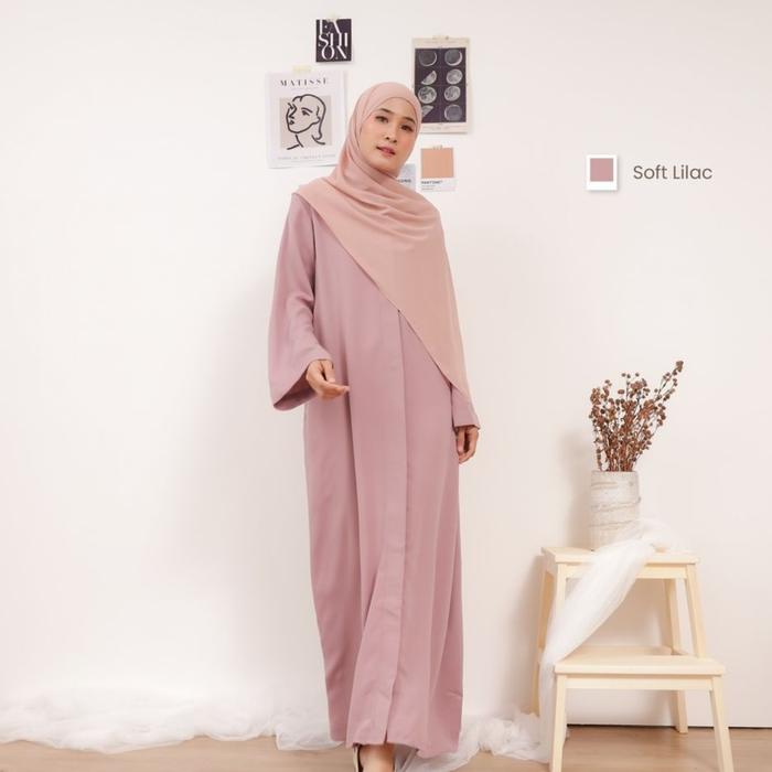 Gambar Abaya dubai polos elegan bahan shakilla import - pink, S dari musa fashion bandung undefined Tokopedia