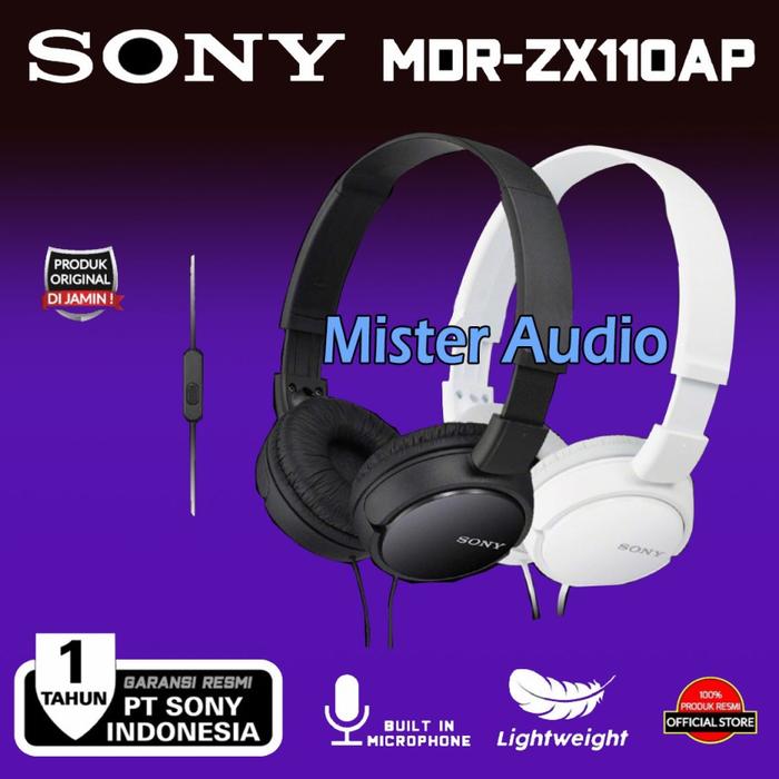 Jual SONY MDR ZX110AP - On Ear Stereo 