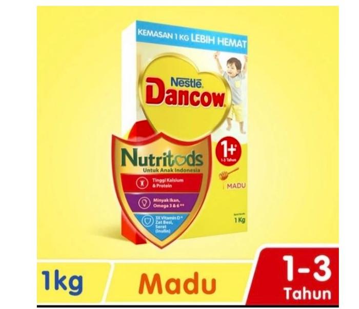 Gambar Nestlé DANCOW 1+ Nutritods Vanila\madu Susu Anak 1-3 Tahun Box 1Kg - Honey dari TokoBerkahGemilang undefined Tokopedia