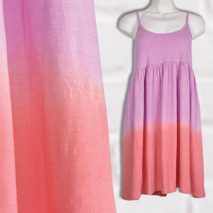 Gambar DRESS PANTAI | Gradation Camisole Dress - Mini Dress Resort Pantai - Pink + Merah dari Blue Waters undefined Tokopedia