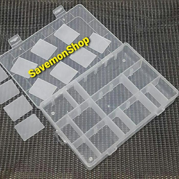 Gambar Box Sekat Lepas 24 Kotak Penyimpanan Aksesoris Storage Box Manik Tool dari mantools.id undefined Tokopedia