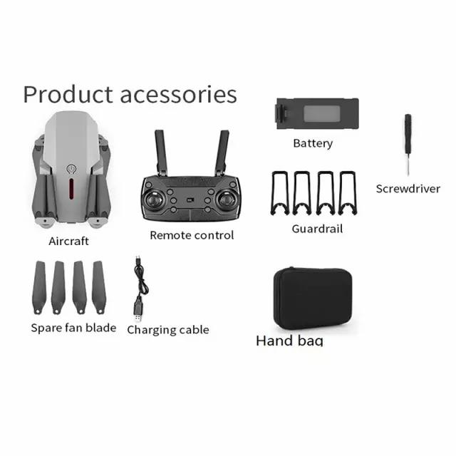 Gambar Drone Murah Dual Kamera 4K E88 Pro Optical Flow Sensor Altitude Hold - putih 1 baterai dari PT,(SNH)SEJAHTERA'NABILAhutama undefined Tokopedia