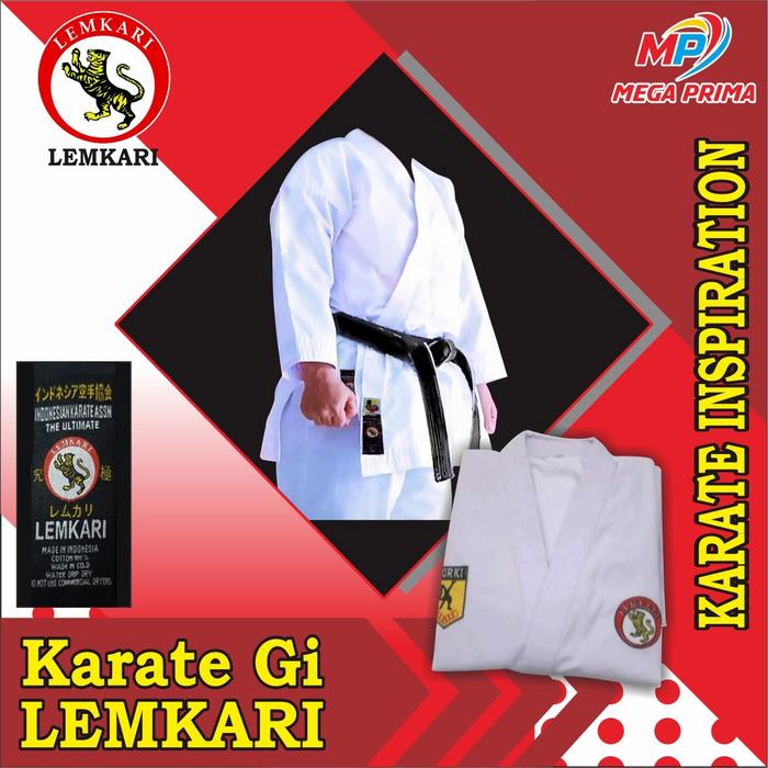Jual Baju Karate (Te-gi) KATA ULTIMATE merk LEMKARI Putih, 6½