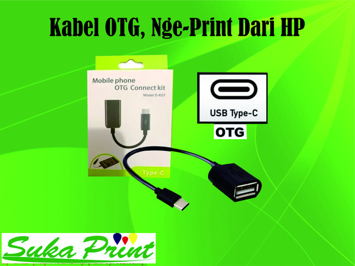 Gambar Kabel OTG, Print dari HP - Type C dari SukaprintTimoho undefined Tokopedia