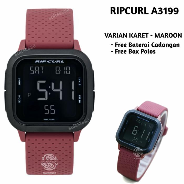 Gambar Ripcurl A3199 Next Digital Core Surf Watch / Jam tangan pria digital - Maroon dari suksesse undefined Tokopedia