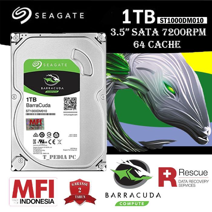 Promo Seagate BarraCuda Hardisk HDD Internal PC 1TB SATA III