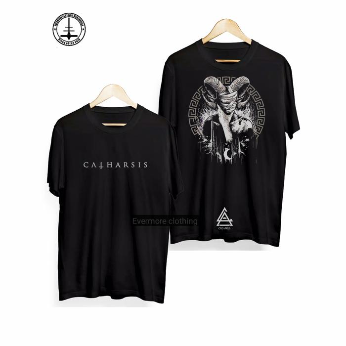 Gambar T SHIRT/kaos CATHARSIS EMPIRE 100%cotton combed HIGH QUALITY PREMIUM - Hitam, S dari Evermore Clothing undefined Tokopedia