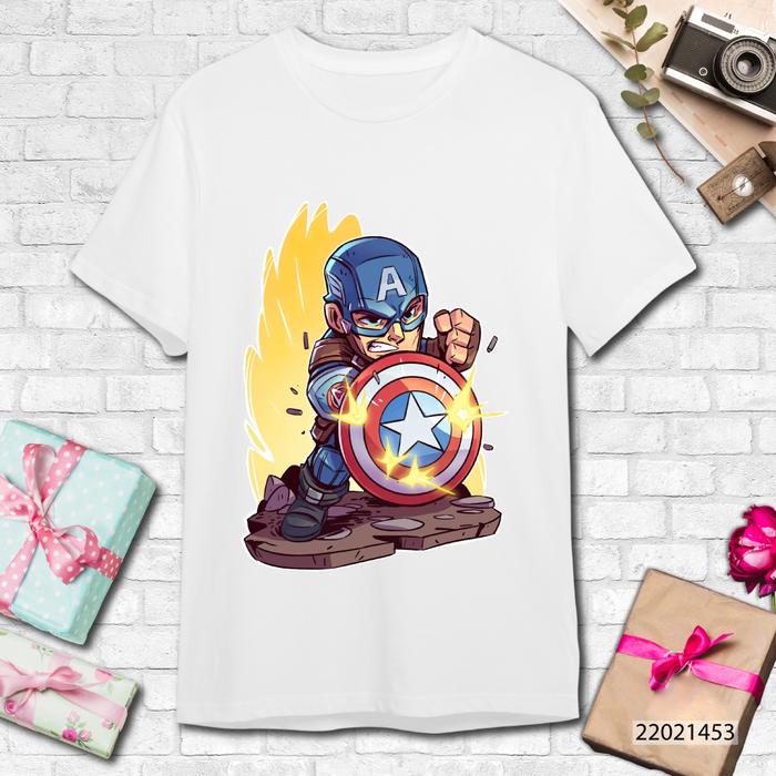 Gambar [220214] Baju Kaos Pria Wanita Anak Kaosdaily Avengers Super Hero - Mini Captain, KIDS 3/5 dari kaosdaily undefined Tokopedia
