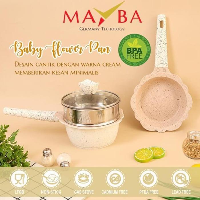 Gambar PANCI SET BAYI Sakura Flower Healthy mpasi baby bayi / panci bayi - cream dari mpasiidmarket undefined Tokopedia