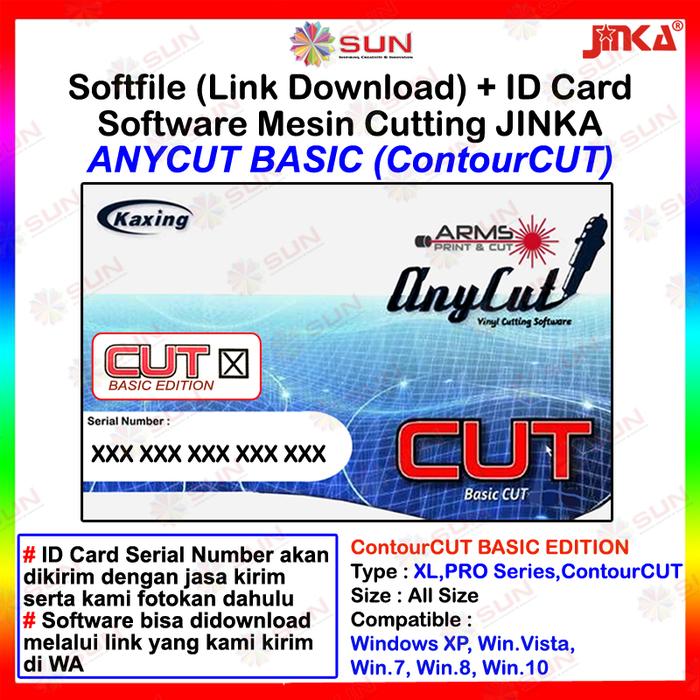 Gambar Software Anycut (Contour Cut) - Print and Cut Software for JINKA - SOFTFILE ANYCUT dari Sun Indonesia undefined Tokopedia