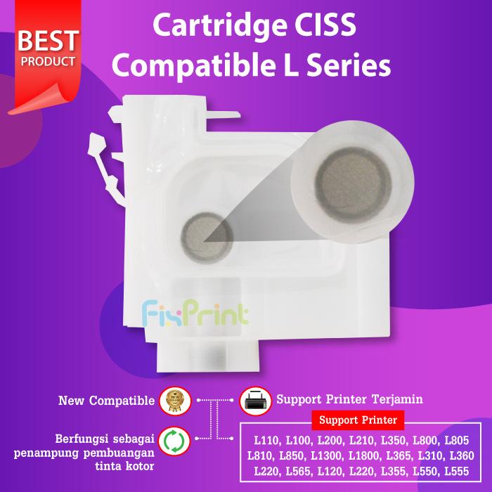 Gambar CMYK Cartridge Dumper Tinta Epson L110 L120 L210 L220 L300 L310 L565 - Compatible dari FixPrint Indonesia undefined Tokopedia