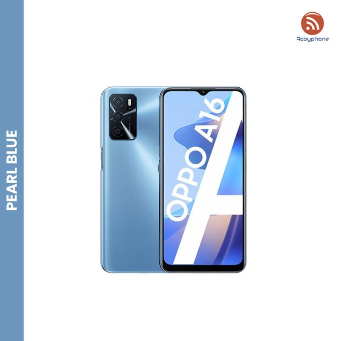 Gambar OPPO A16 4/64GB GARANSI RESMI OPPO - Pearl Blue dari Acoyphonecell undefined Tokopedia
