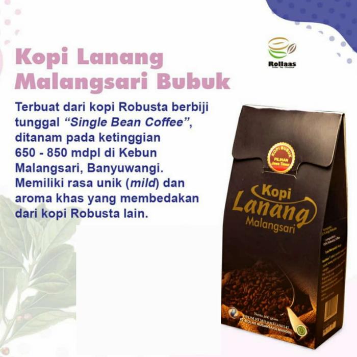 Gambar kopi lanang robusta malangsari spesial original 250 gr dari Rollas Jember undefined Tokopedia
